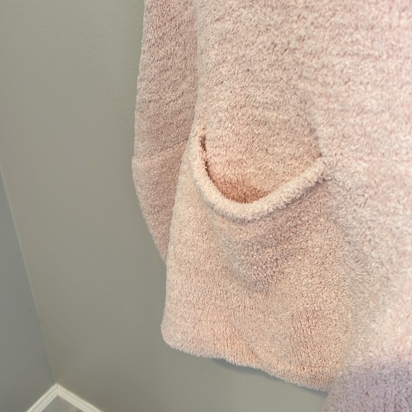 Soma Womens Light Pink Chenille Pocket Wrap Shawl Cardigan Soft One Size 75"x26" - Picture 4 of 16